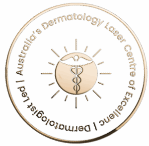 Dermatology Clinics Australia Centre of Excellence laser badge